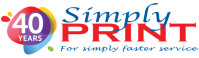 Simply Print 40 Years Logo